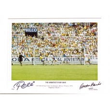 Pele and Gordon Banks